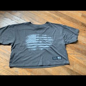 Grunt style womans cropped t-shirt